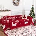 Christmas Couch Cover for Sofa - Non Slip Chenille Throw (71x118)