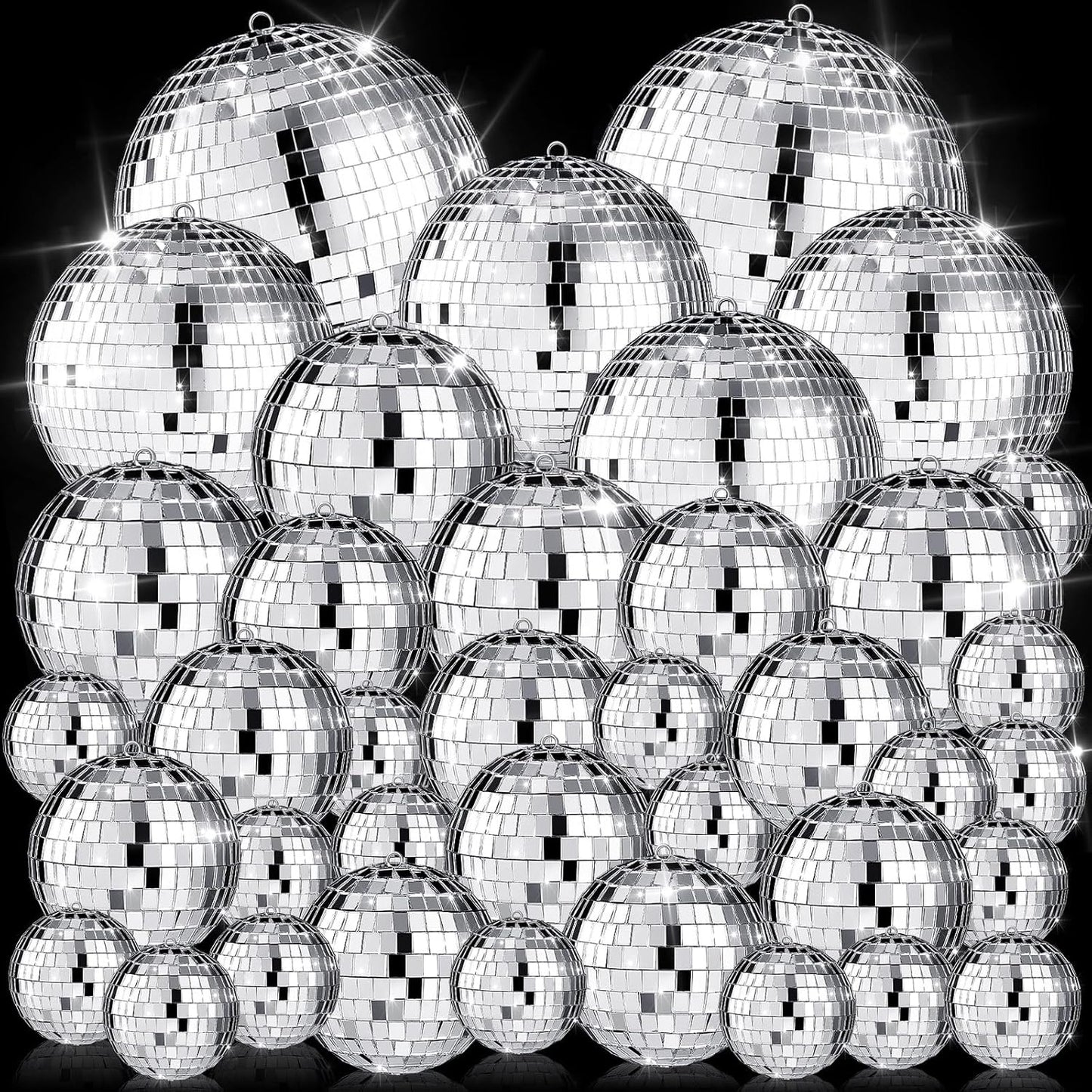 65 Pcs Disco Balls Decorations for Christmas Party and Events