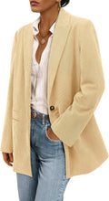 PRETTYGARDEN Women's Corduroy Blazer Jacket - Tailored Warmth