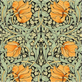 Vintage Floral Peel and Stick Wallpaper - William Morris Style