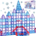 Frozen Magnetic Tiles 104pcs Set for Girls Ages 3-8 - Princess Castle