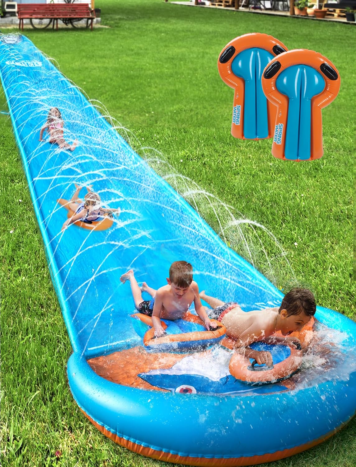 31.5FT Slip Water Slide for Kids and Adults - Summer Fun