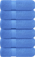 Luxury 100% Ring-Spun Cotton Hand Towels Set of 6 - Soft & Absorbent