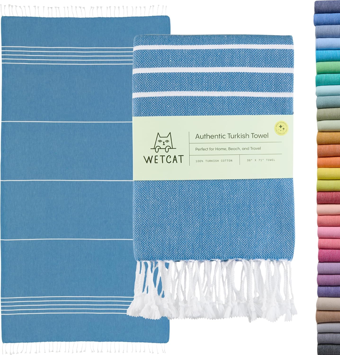 WETCAT Turkish Beach Towel Oversized for Ultimate Comfort
