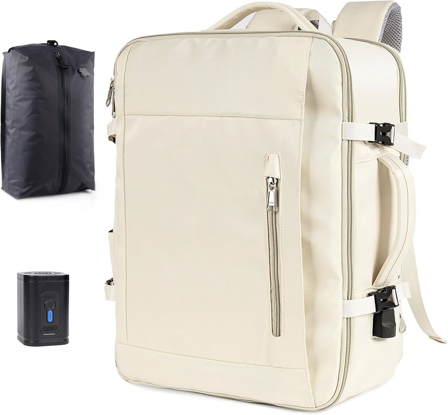 Vacuum Seal Backpack for Travel with Pump, 60L Expandable