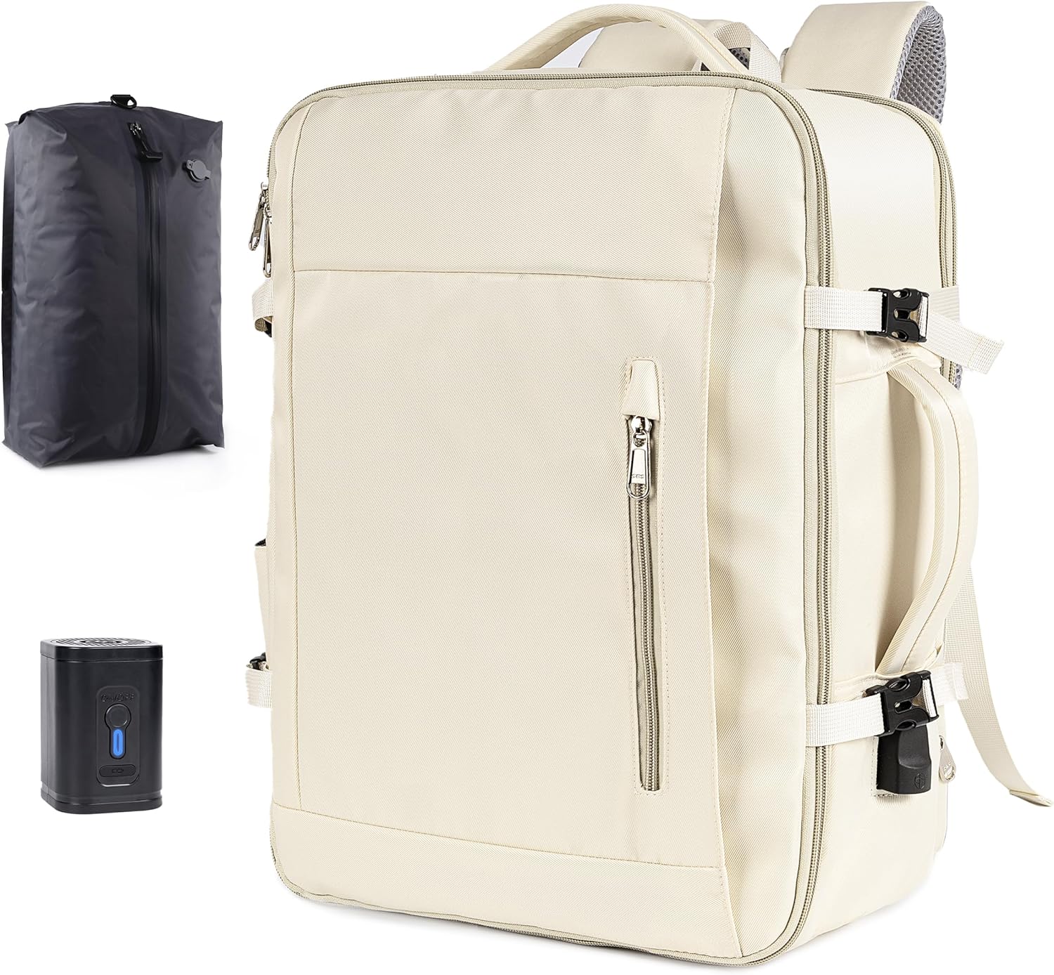 Vacuum Seal Backpack for Travel with Pump, 60L Expandable