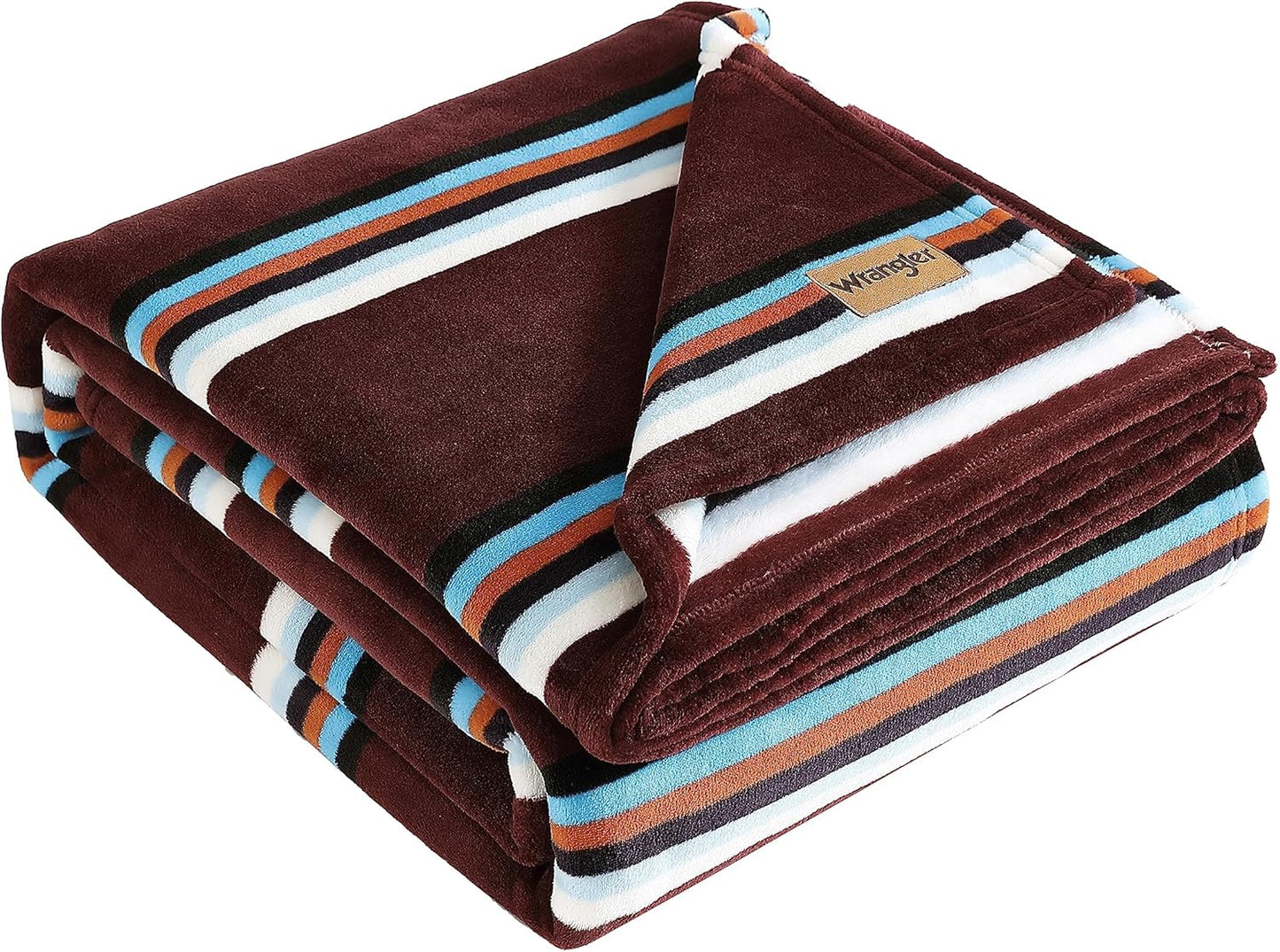Wrangler Twin Blanket, Soft Plush Fleece Bedding for Comfort