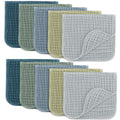 Muslin Burp Cloths 20 x 10 Pack of 10 - Large 6-Layer Absorbent