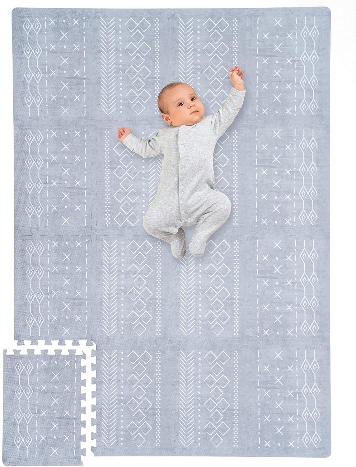 Stylish Baby Play Mat - Large Soft Floor Mat for Safe Play