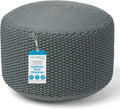 Outdoor Pouf Ottoman Mist - Hand Woven Waterproof Foot Stool