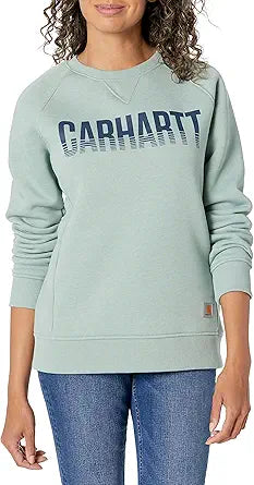Carhartt Women's Midweight Relaxed Fit Graphic Crew Neck Sweatshirt