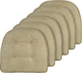 Klear Vu Omega Non-Slip Chair Cushions - 6 Pack U-Shaped Seat Pads