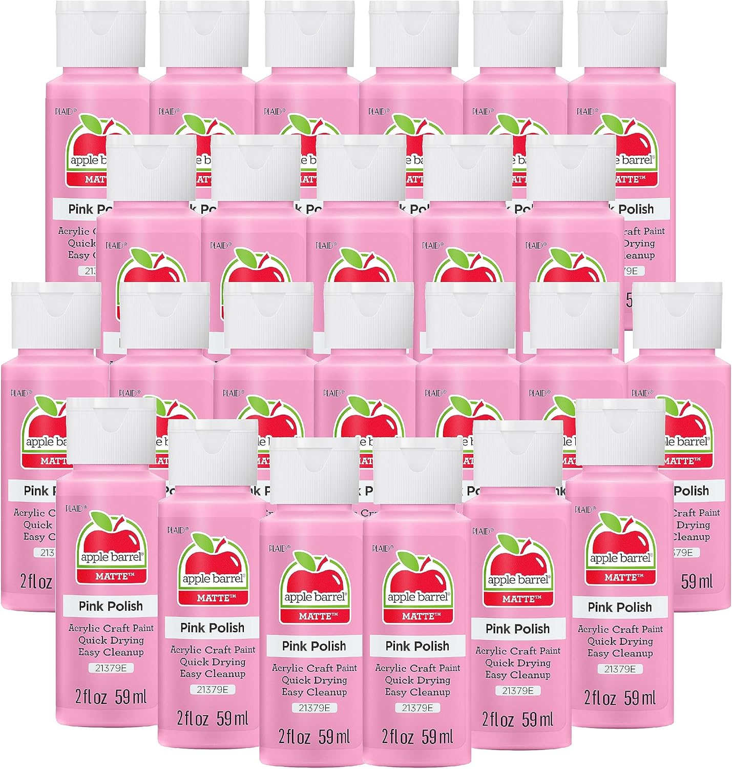 Vibrant Pink Paint Set: Apple Barrel 144-pack