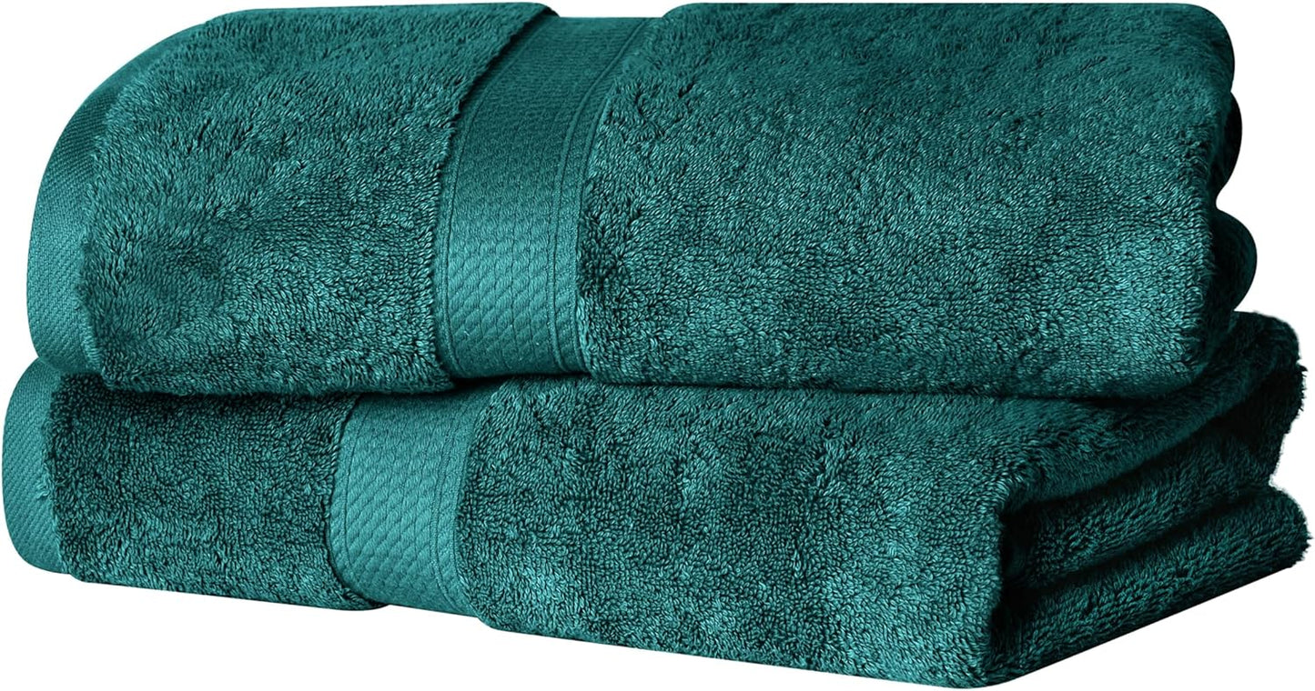 Superior Egyptian Cotton Pile Bath Towel Set of 2 for Luxury