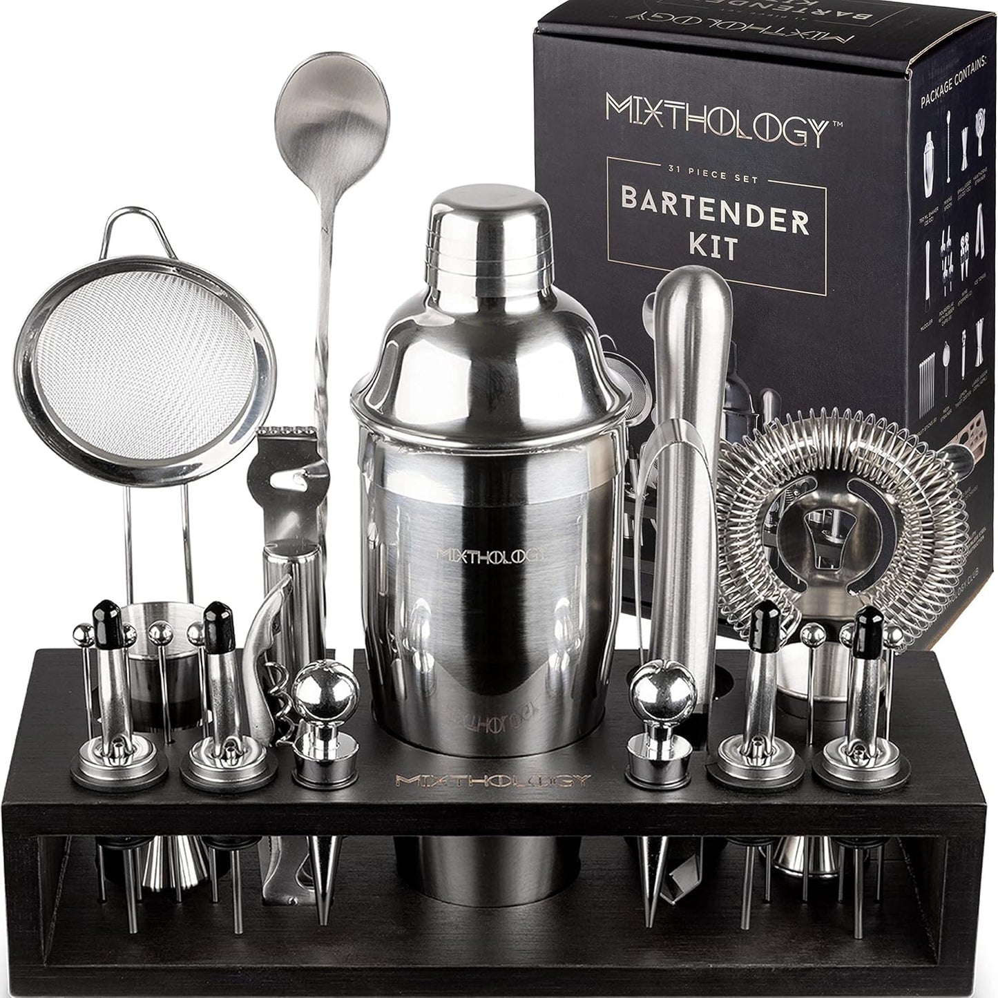 Mixology Bartender Kit - 31 Piece Professional Set for Home