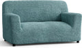 Loveseat Slipcover Stretch Fit - Form Fit Washable Protector Teal