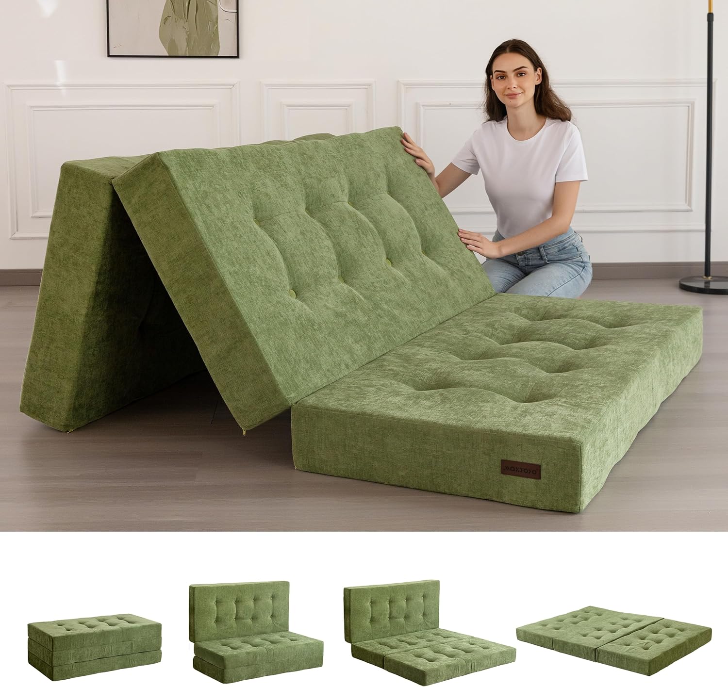 MAXYOYO Tri-Fold Mattress for Comfortable Portable Sleeping