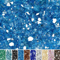 Skyflame Fire Pit Glass Rocks Pacific Blue 15 lb - Reflective 1/2 in
