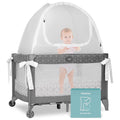 Premium Pack n Play Tent Mini Crib Tent - Keeps Baby Safely Contained