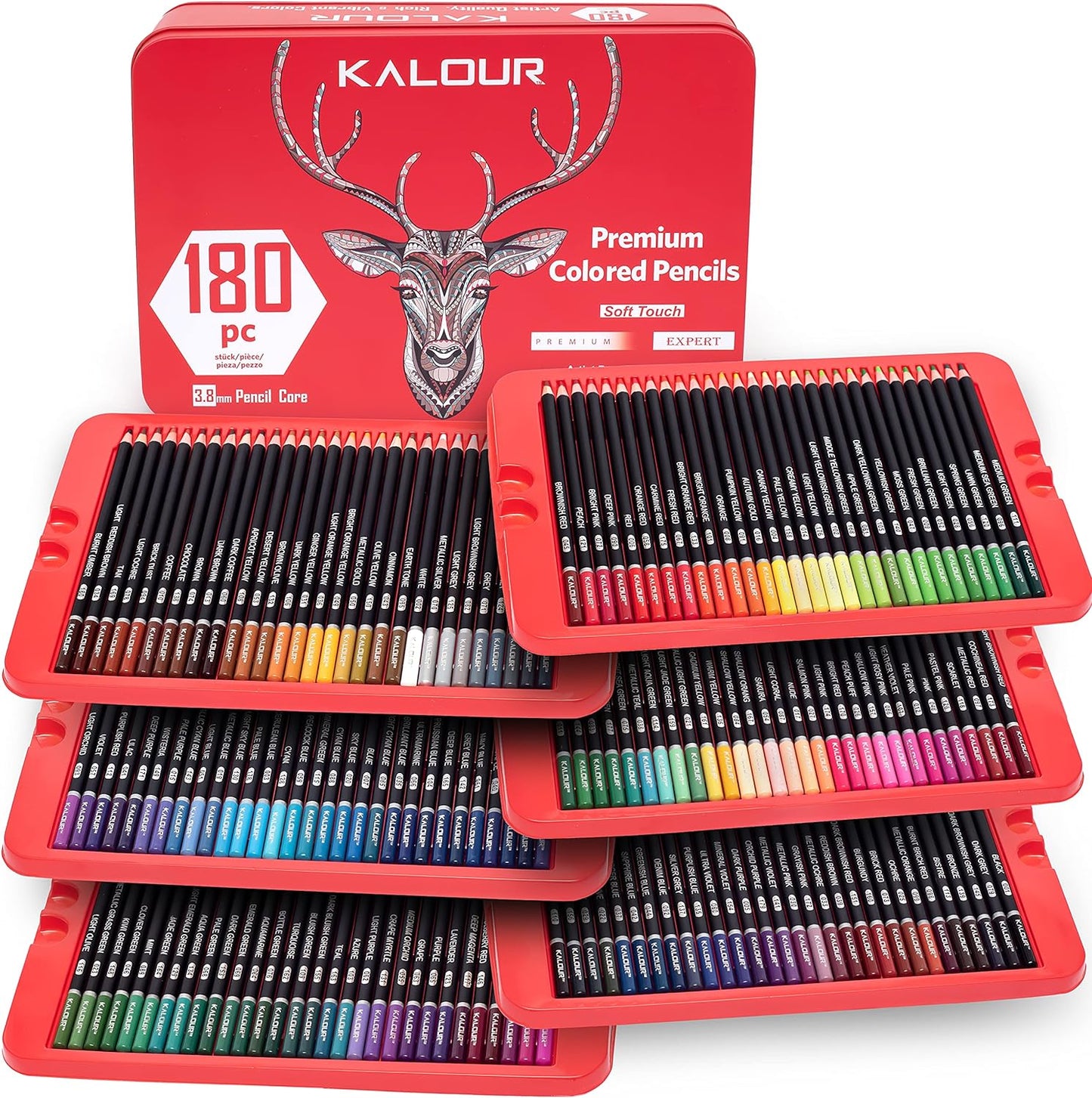 KALOUR 180 Colored Pencil Set - Vibrant Colors for Artists