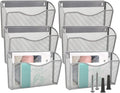 EASEPRES 6 Single Pocket Mesh Hanging File Organizer - Space Saving