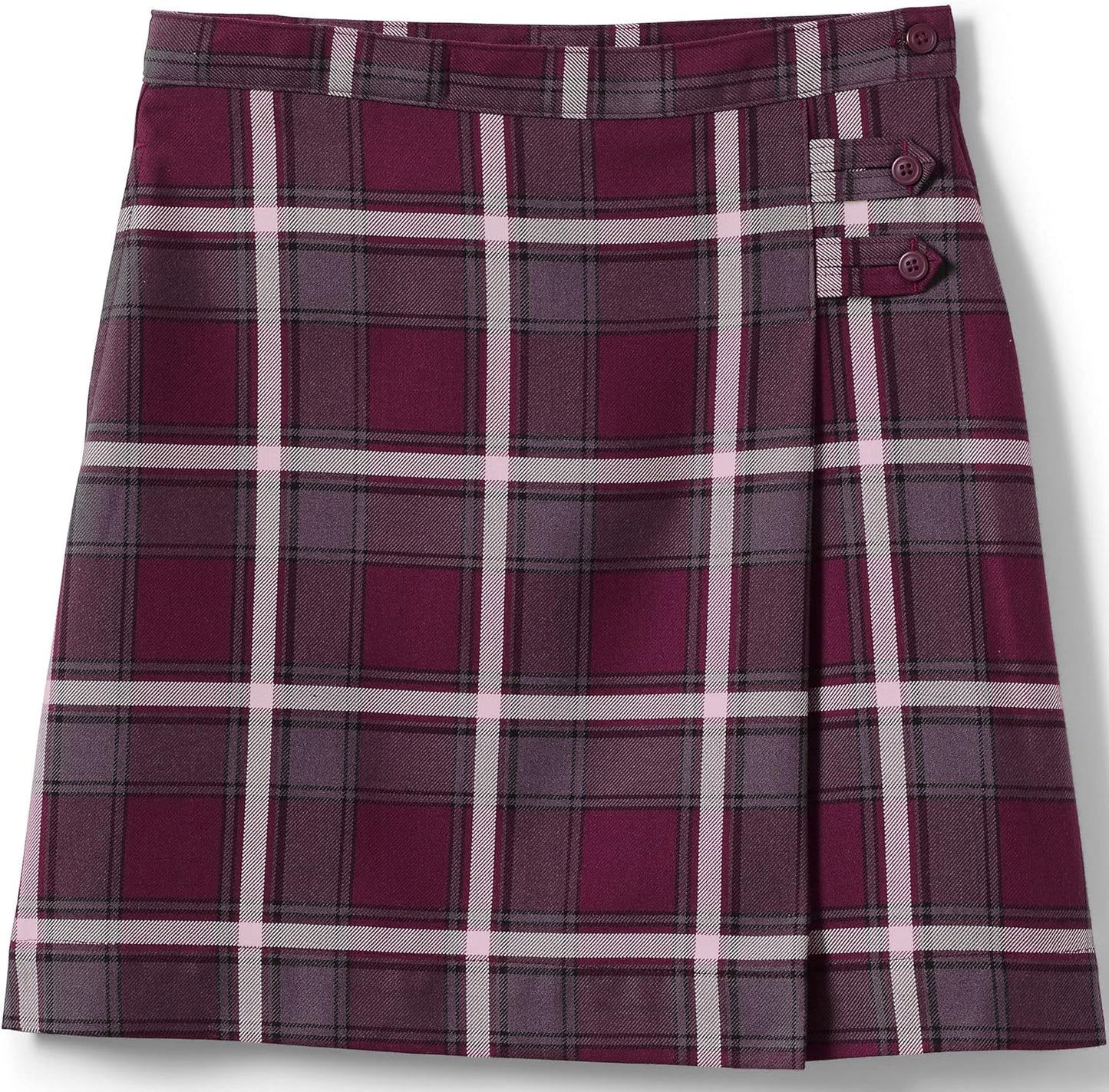 Lands' End School Uniform Girls Solid A-line Skirt Below The Knee