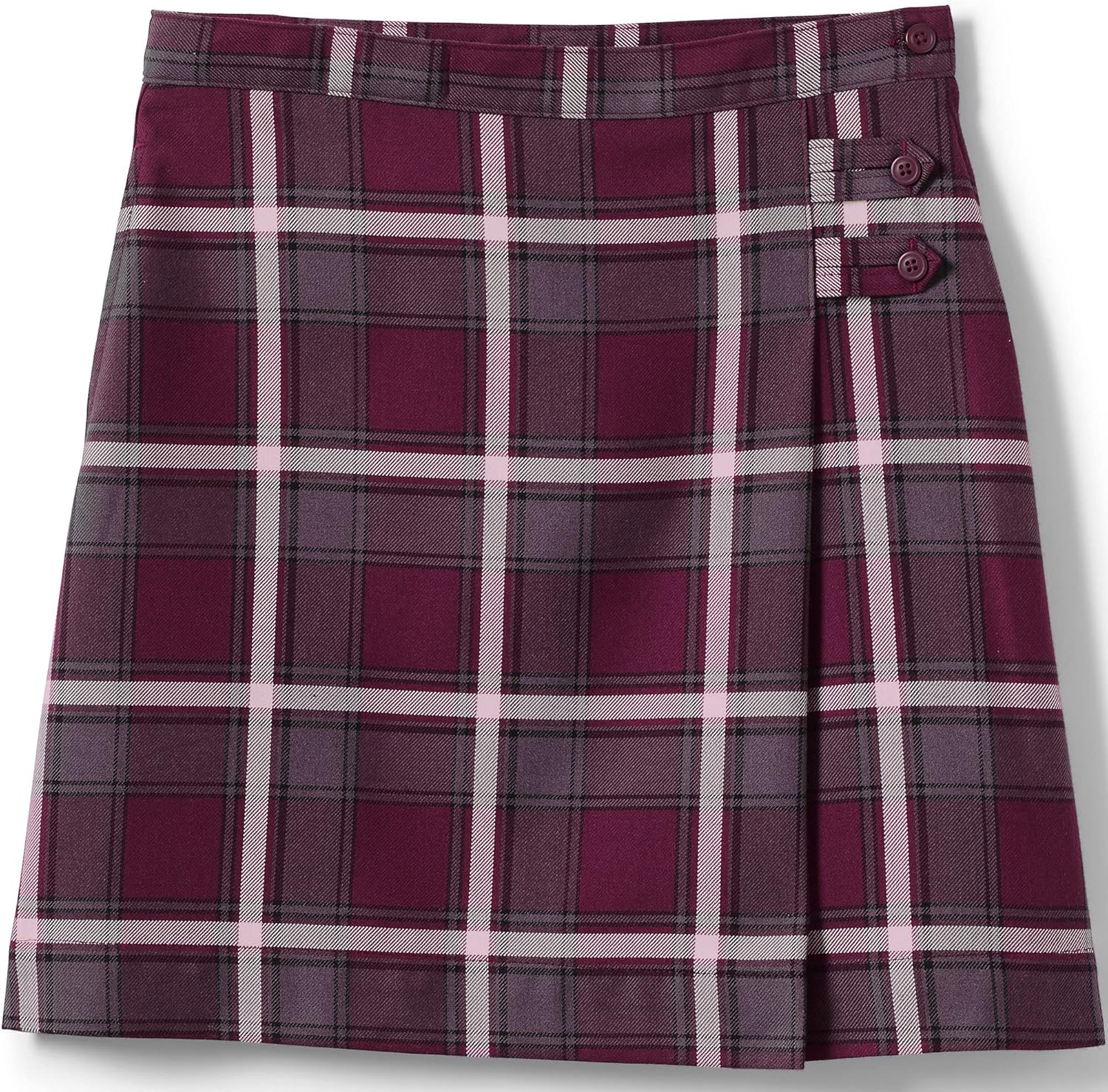 Lands' End School Uniform Girls Solid A-line Skirt Below The Knee