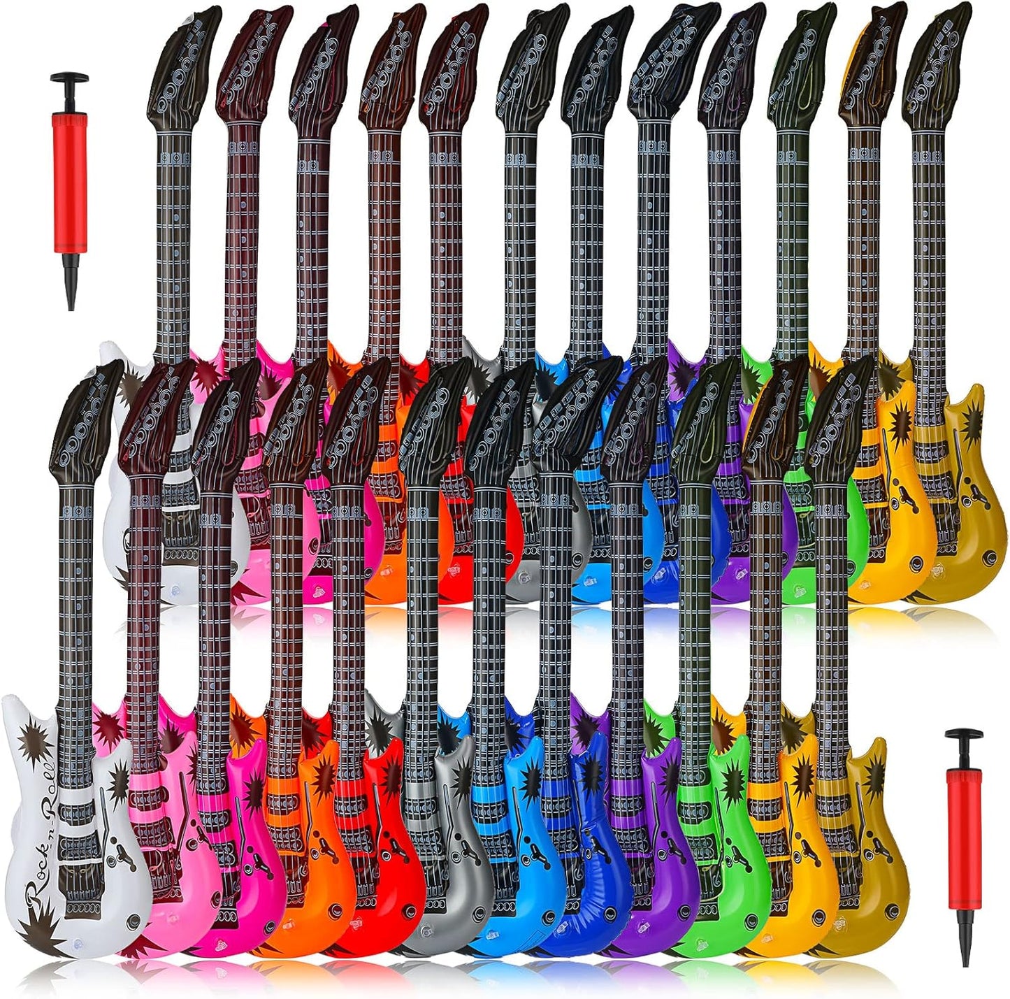 Rock Star Inflatable Guitars Set - Party Prop Power!