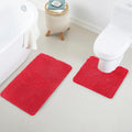 YHF Bathroom Rug Set 2Piece - Thick Microfiber Bath Mats for Comfort