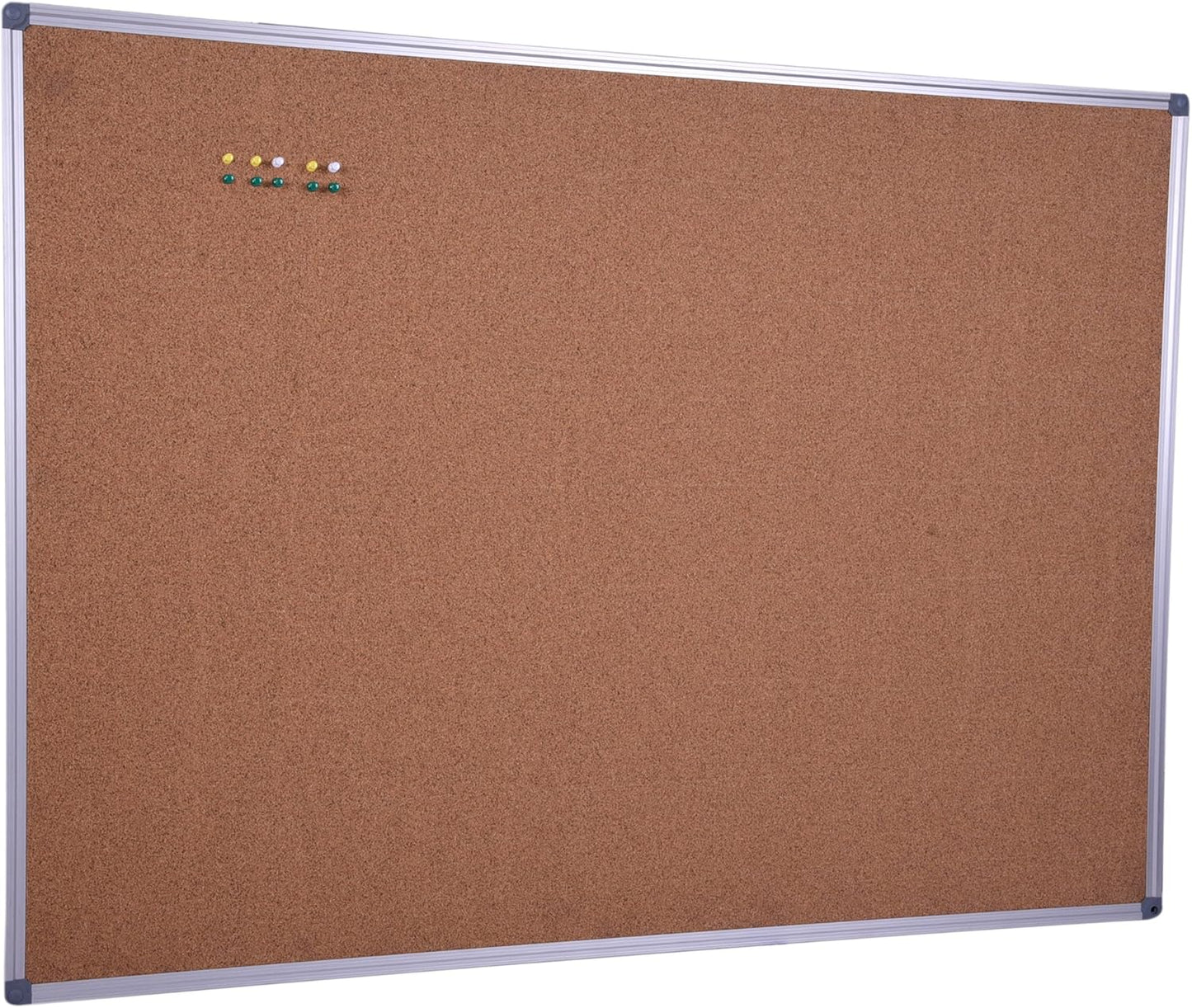 36 x 24 Inch Cork Board Notice Bulletin for Home Office Use