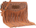 Wrangler Crossbody Small Purse for Women Wristlet Fringe Bag Western