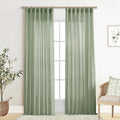 Sage Green Curtains 108 in Long for Big Window - Extra Long Light