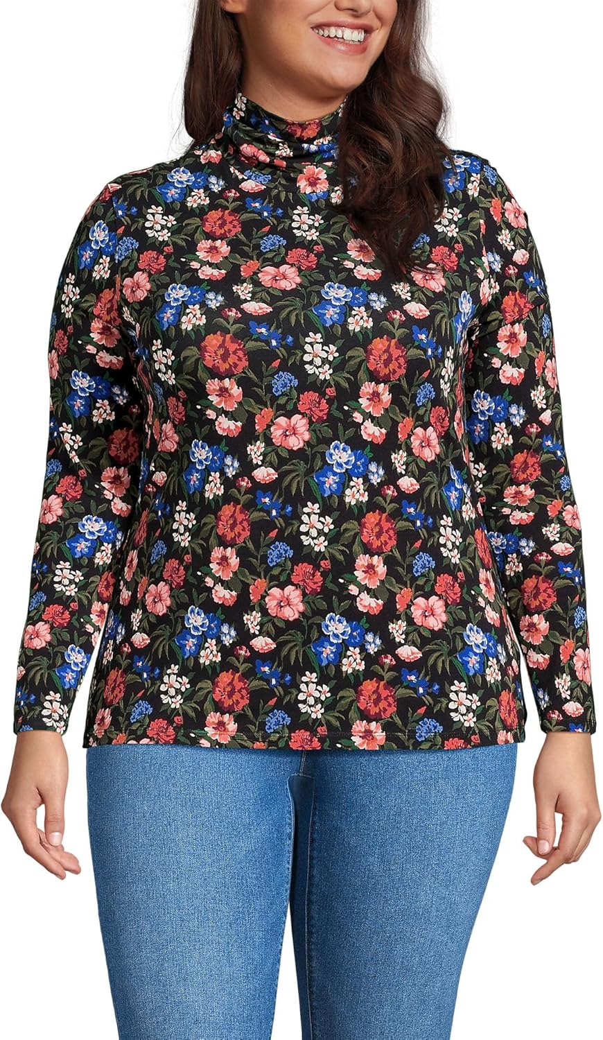 Lightweight Jersey Long Sleeve Turtleneck for Everyday Style