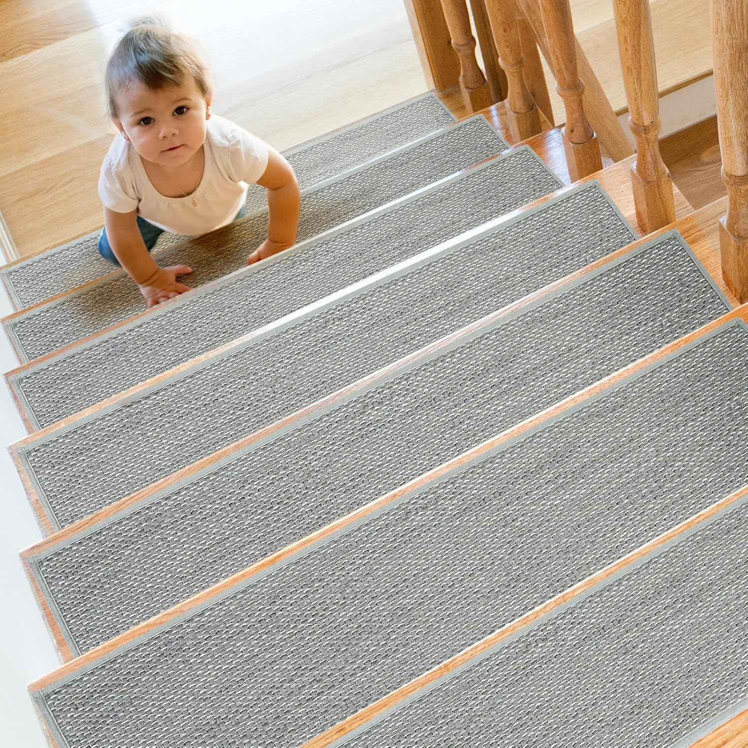 Stair Treads Non Slip for Wooden Steps Indoor 15 Pack 8in X 30in