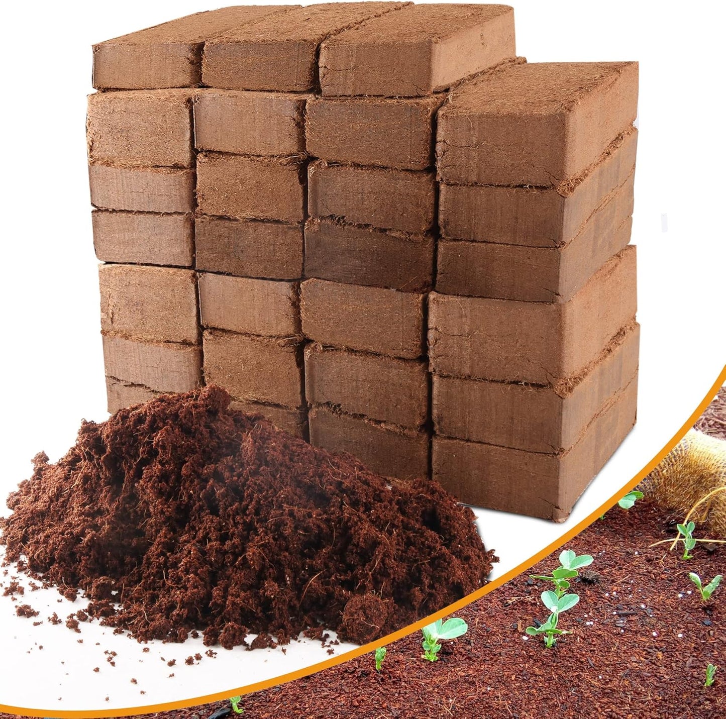 Coco Coir Brick for Plants - Premium Organic Coconut Soil Mix