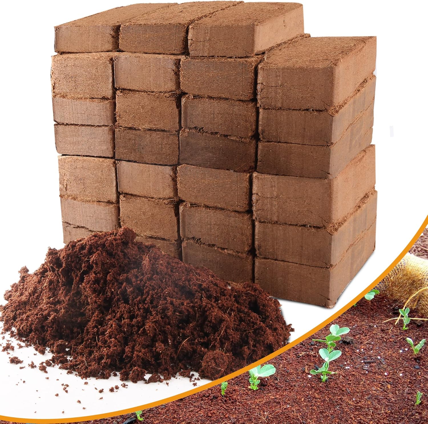 Coco Coir Brick for Plants - Premium Organic Coconut Soil Mix
