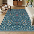 Moynesa Washable Floral Area Rug 8x10 for Living Room and Bedroom