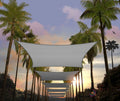 Custom Size 15 ft x 24 ft Grey Rectangle Sun Shade Sail - UPF50