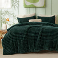 Bedsure Fluffy Comforter Set Queen - Super Soft Faux Fur Bed Set