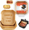 COSORI Square Air Fryer Liners - Non-Stick & Easy Clean, 100 PCS