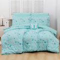 Mooreeke Bed in a Bag Twin Comforter Set for Girls - Butterfly Mint
