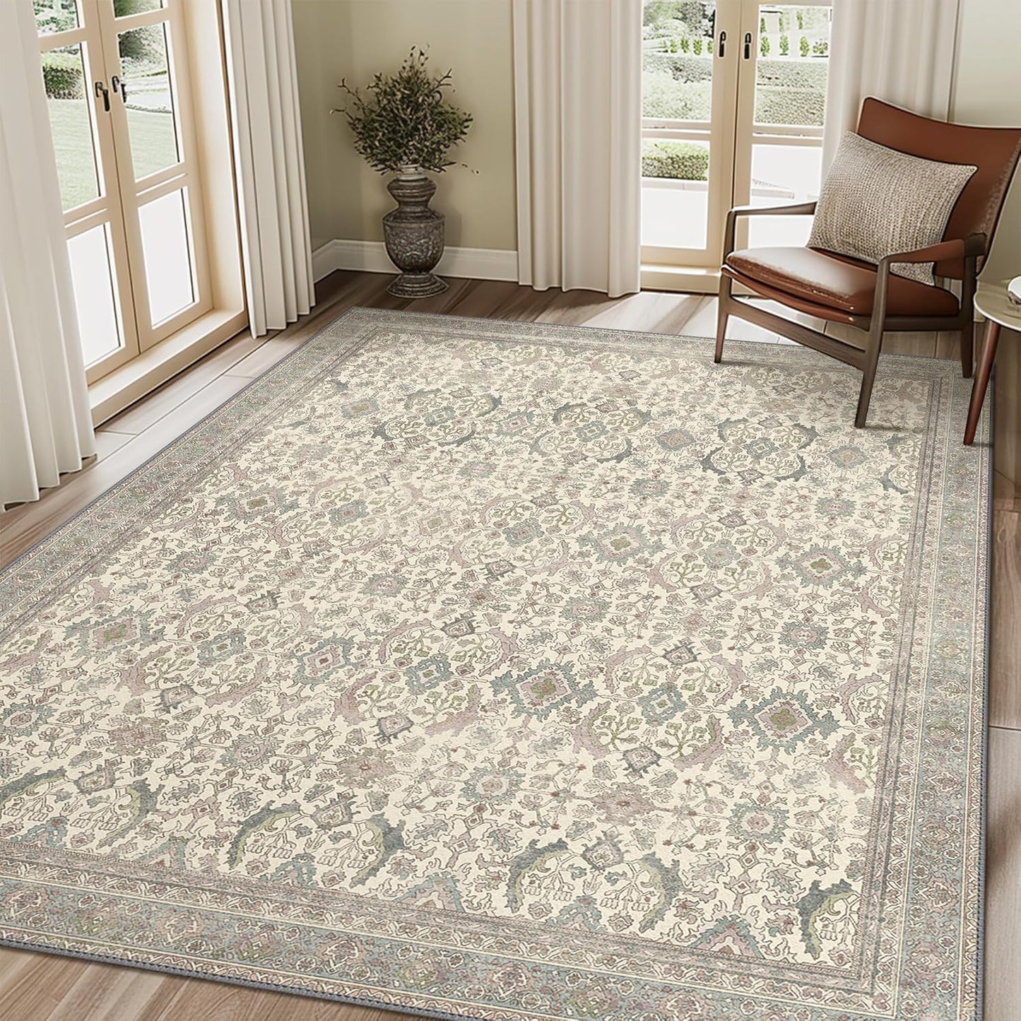 8X10 Area Rugs Machine Washable for Living Room and Bedroom