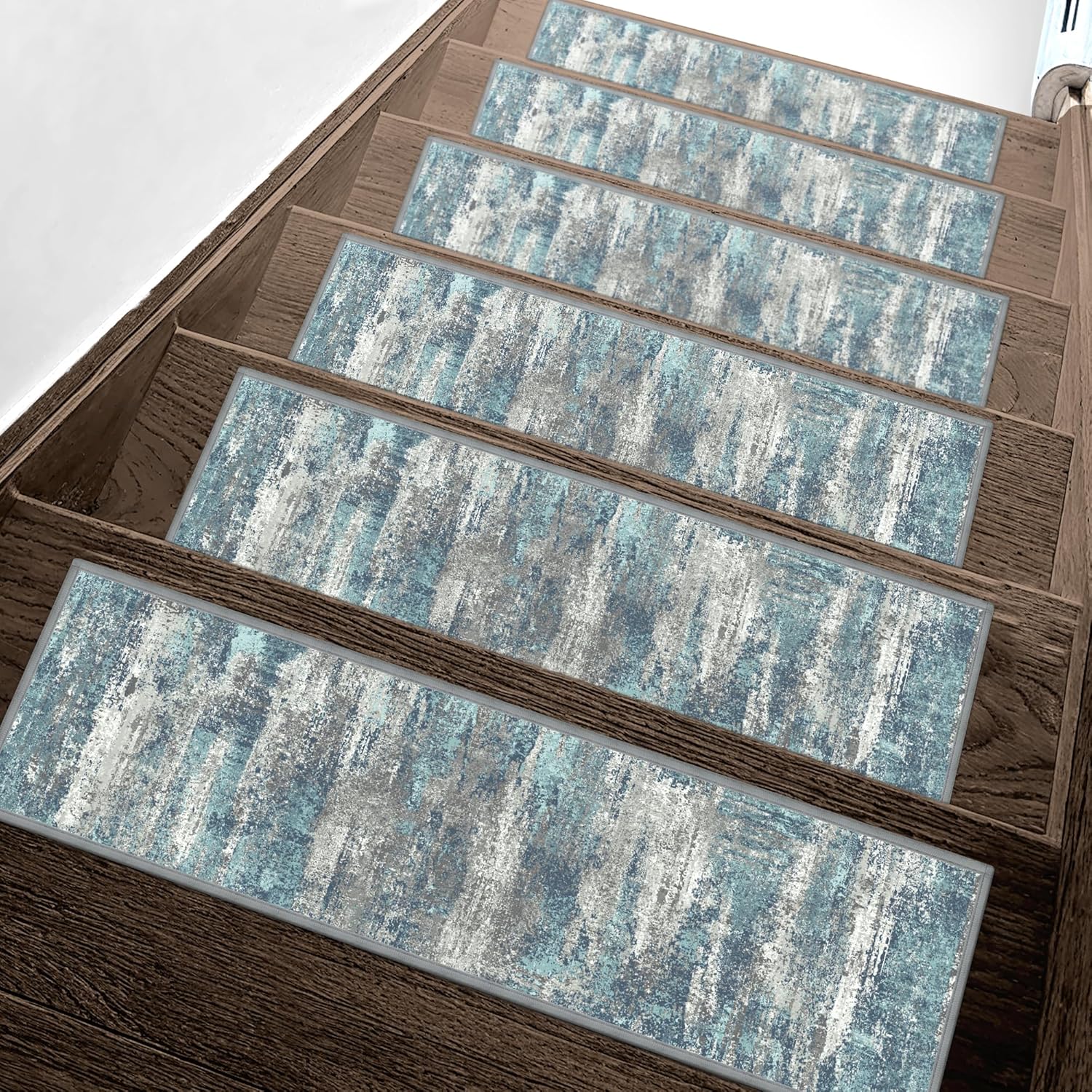 Carpet Stair Treads Non Slip 15PCS for Wooden Steps Indoor