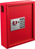 Adiroffice Key Holder Wall Mount - 40-Key Lock Box with Digital Code