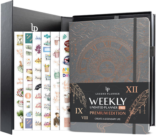 Legend Planner PRO Premium Large Undated Weekly & Monthly Organizer