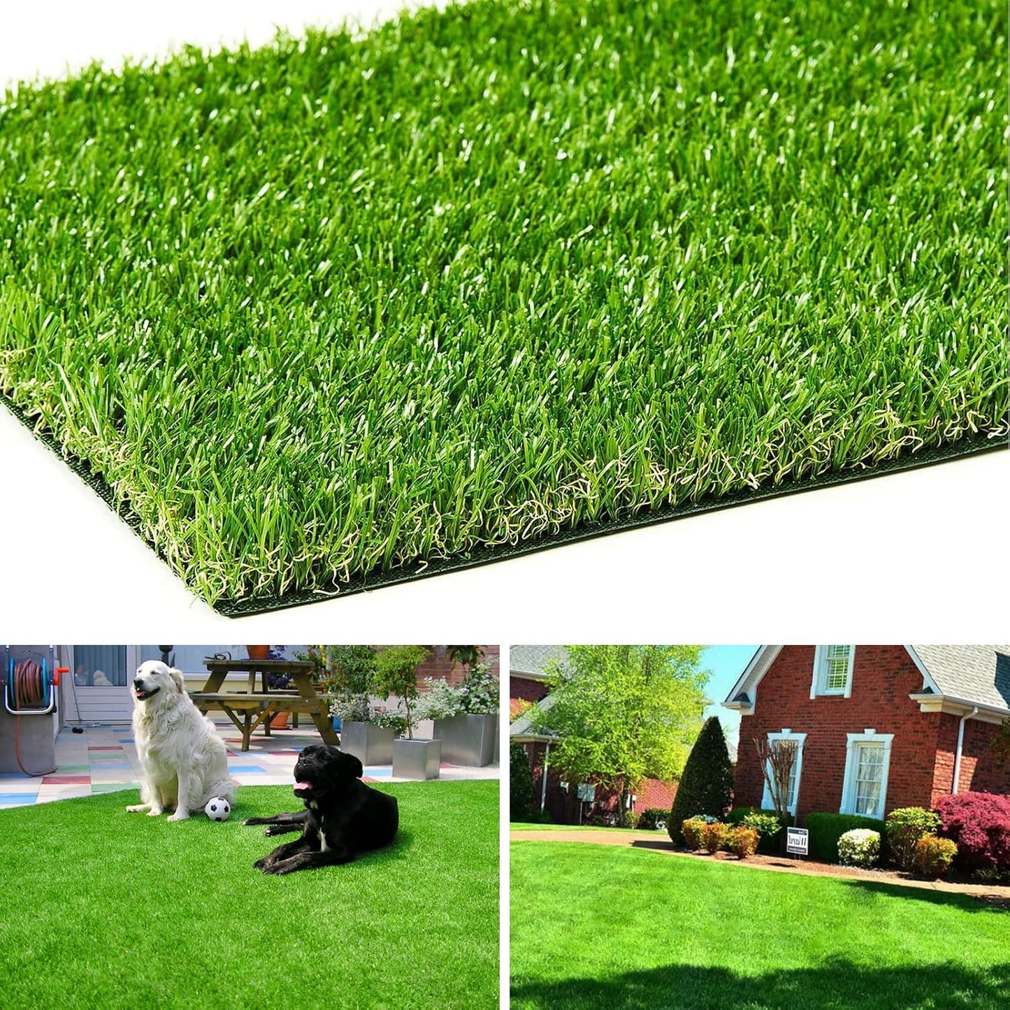 AYOHA Artificial Turf 10 ft x 25 ft for Indoor Outdoor Use