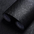 Safiyya 17.3 in x 590 in Black Silk Textured Peel and Stick Wallpaper