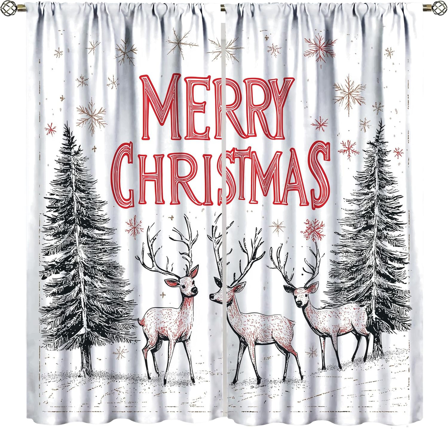 YungHo Christmas Curtains: Filter your room with festive cheer!