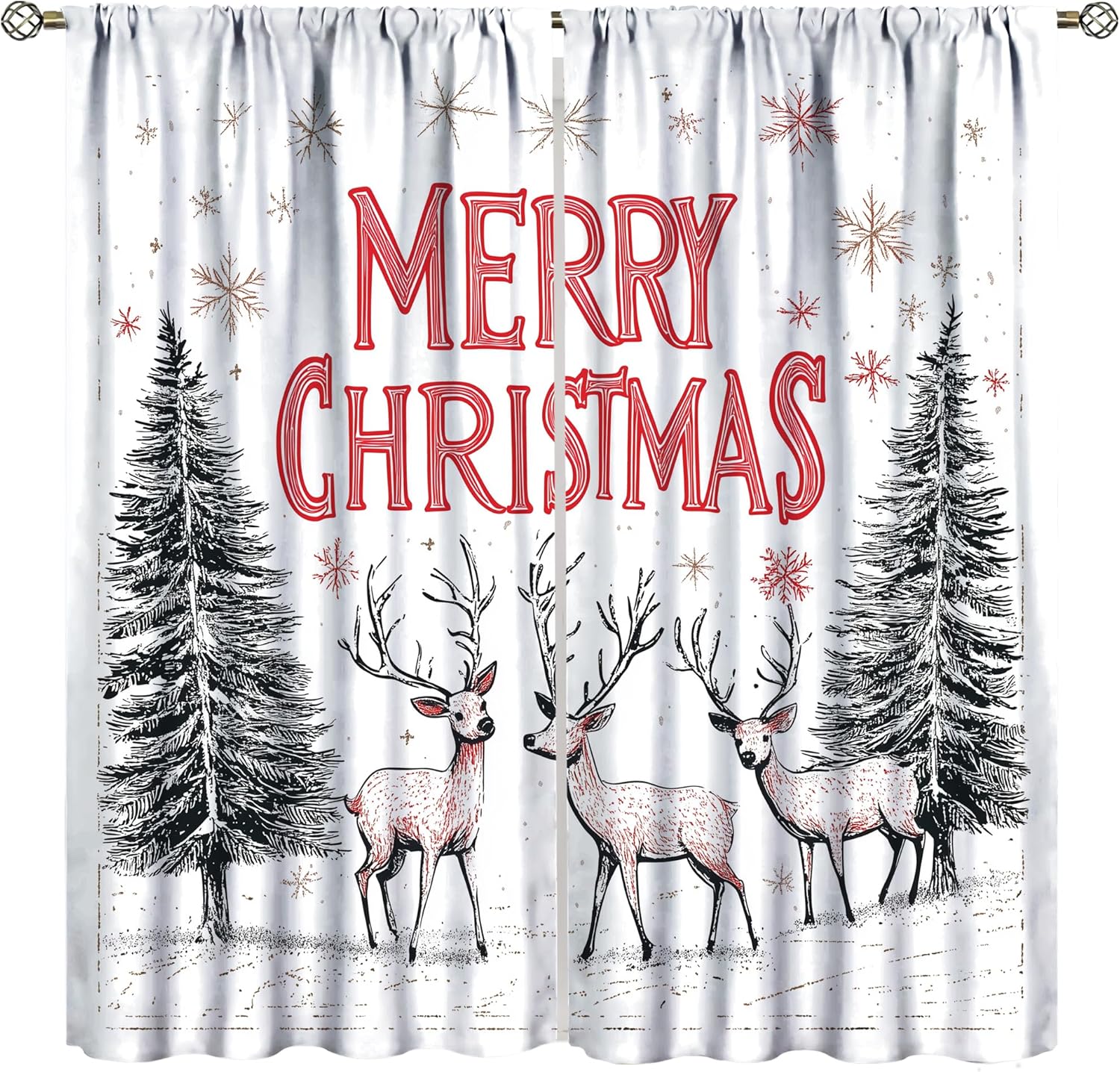 YungHo Christmas Curtains: Filter your room with festive cheer!