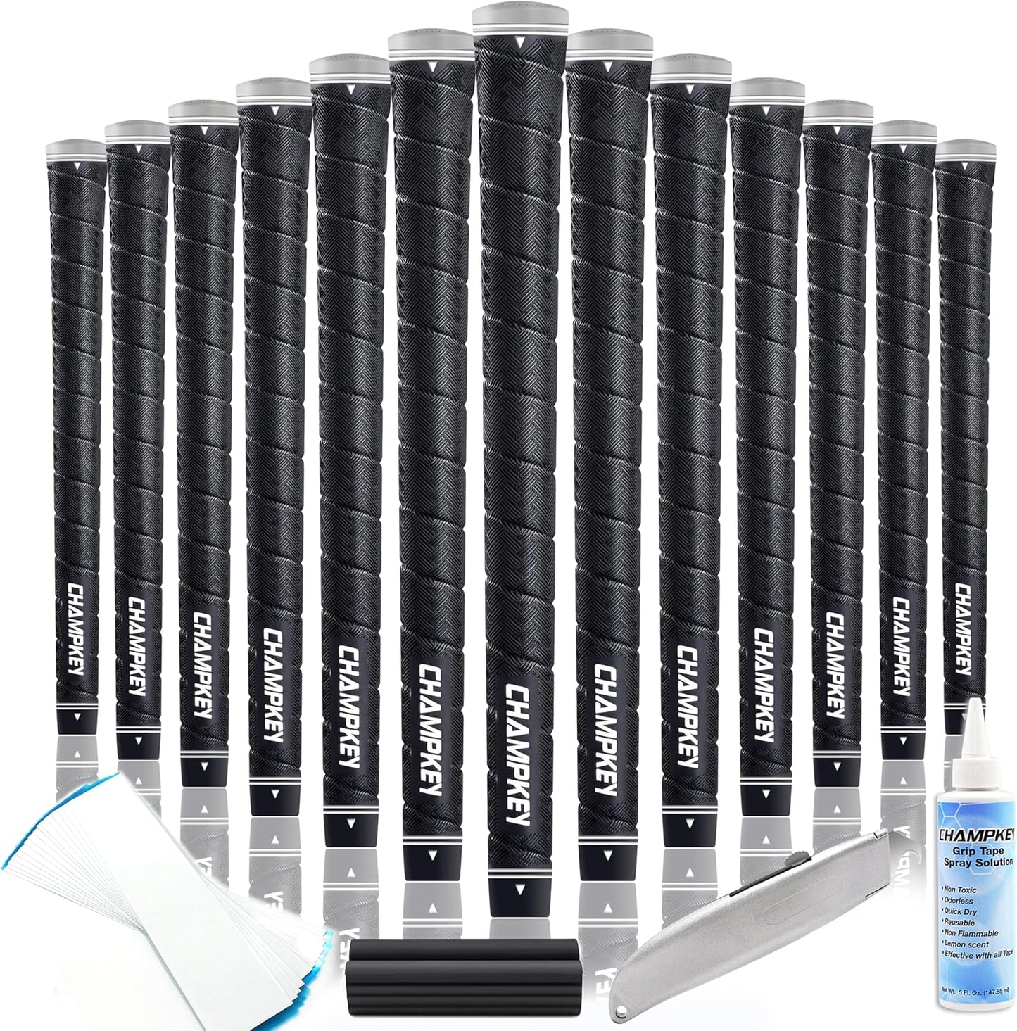 CHAMPKEY X-WEAVE Rubber Golf Grips for Enhanced Grip and Traction